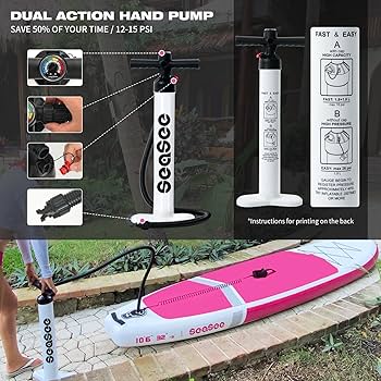 SUPボードスタンドアップパドルボード SUP｜幅広・安定・初心者OK！ピンク Amazon | Seaseesup 空気注入式 スタンドアップパドルボード SUP